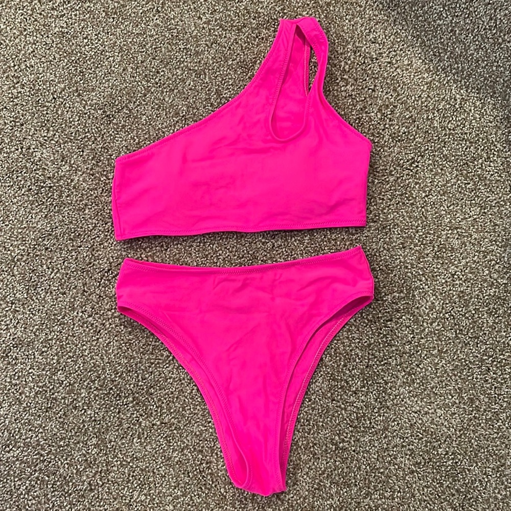 Amazon Highwasited One Shoulder Bikini